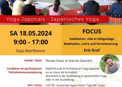Yoga japonais – Formation Continue, 18 mai, Bienne