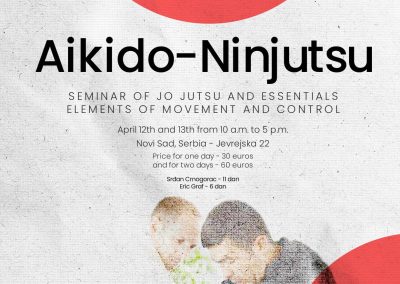 Aikido & Ninjutsu 12-13 April, Novi Sad, Serbia