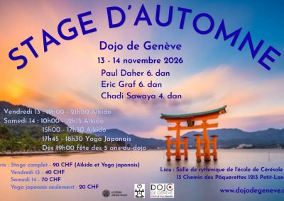 Aikido Seminar in Geneva, November 13–14