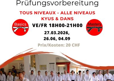 Kyus/Dans preparation seminar, Biel, 27.03, 26.06, 04.09.2026