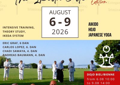 Aikido Ikeda Code 3 – summer retreat, Biel, 6-9 August 2026