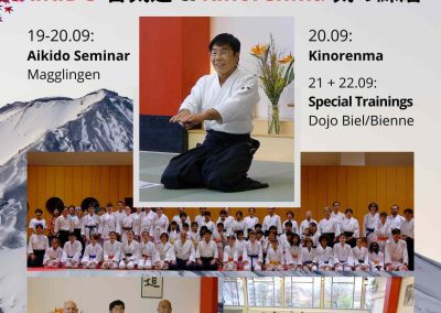 Aikido & Kinorenma special seminar with Shihan Ikuhiro Kubota, 19-22 September 2026